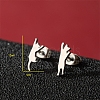 Non-Tarnish Stainless Steel Stud Earrings PW-WG95520-22-1