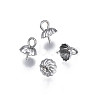 Non-Tarnish 304 Stainless Steel Cup Peg Bails Pendants X-STAS-S057-56-1