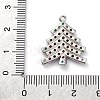 Christmas Series Brass Micro Pave Cubic Zirconia Pendants KK-Q010-01P-07-3