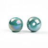 Electroplate Pearlized Glass Pearl Beads EGLA-T021-14B-04-2