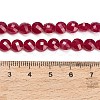 Lab Grown Red Corundum Beads Strands GG-CBAC488-05-5