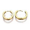 304 Stainless Steel Huggie Hoop Earrings EJEW-O087-09G-2