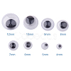 Black Wiggle Eye Sheets Need Glue on Round Moving Wiggly Wobbly Googly Eyes Arts and Craft Supplies 4-12mm KY-PH0003-B-4