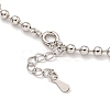 3MM Brass Ball Chain Bracelets for Women BJEW-G703-07P-3