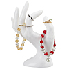 Plastic Mannequin Hand Jewelry Display Holder Stands RDIS-WH0009-013B-1