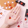 2 Colors Imitation Taiwan Acrylic Rhinestone Cabochons GACR-SZ0001-08-3