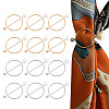 12Pcs 2 Colors Alloy with ABS Buckles JEWB-AR0001-05-1