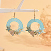 Alloy Enamel Dangle Earrings WGF042D-01-1
