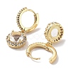 Real 18K Gold Plated Brass Dangle Hoop Earrings EJEW-L269-041G-02-2