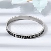 304 Stainless Steel Black Enamel Animal Skin Print Hinged Cuff Bangles for Women SA-CBAC920-02P-1