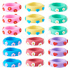 24Pcs 6 Colors Handmade Polymer Clay Finger Rings CLAY-TA0002-12-2