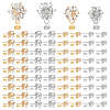 120Pcs 4 Style Iron Stud Earring Findings DIY-OC0010-07-1