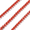 Iron Rhinestone Glass Cup Chain CH-U001-01P-2