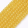 Crackle Glass Beads Strands X-CCG-Q001-4mm-10-1