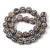 Tibetan Style dZi Beads Strands TDZI-R001-02-2