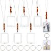 8Pcs Plastic Badge Holder Pendant Decoration HJEW-CA0001-19-1