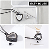 1Pc Stainless Steel Heart Pendant Urn Ashes Necklaces NJEW-CN0001-17B-5
