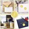 34 Sheets Self Adhesive Gold Foil Embossed Stickers DIY-WH0509-010-4