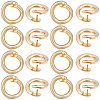 Brass Snap Clasps KK-BBC0021-49G-1