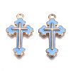 Alloy Enamel Pendants ENAM-S121-059D-3