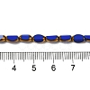 Electroplate Glass Beads Strands X-EGLA-P061-02A-01-4