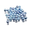 Baking Paint Pearlized Glass Pearl Round Beads HY-XCP0001-25A-1