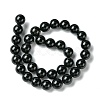 Natural Dyed & Heated Black Onyx Round Beads Strand X-G-L087-12mm-01-4