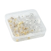 100Pcs 2 Colors Brass Clutch Earring Backs with Pad KK-FS0001-14-2