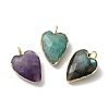 Natural Mixed Stone Pendants G-G012-11G-B-1