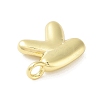 Rack Plating Brass Balloon Letter Pendants KK-C050-01G-K-2