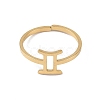 Real 18K Gold Plated 304 Stainless Steel Adjustable Finger Ring RJEW-L115-01G-06-2
