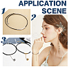 80Pcs 4 Style Brass Cord Ends KK-AR0002-53-6