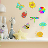 100 Sets 10 Style Unfinished Wood Pendant Decorations AJEW-AR0001-70-4