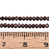 Electroplate Glass Beads Strands EGLA-F149-FP-08-4