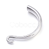 Non-Tarnish 304 Stainless Steel Hook Clasps STAS-M274-125P-2