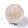 Unfinished Wood Beads X-WOOD-T014-30mm-3