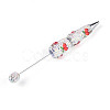 Resin & Polymer Clay Pave Rhinestone Ball-Point Pen AJEW-T013-04F-2