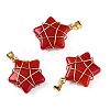 Lampwork Pendants GLAA-T023-06C-2