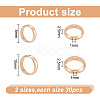 60pcs 2 style Brass Bead Frame KK-AR0002-94-2