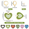 DIY Heart Drop Earring Making Kit DIY-GA0003-92-2