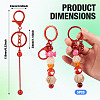 5Pcs Alloy and Brass Bar Beadable Keychain for Jewelry Making DIY Crafts DIY-SW0001-15B-2