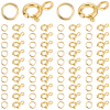 Brass Spring Ring Clasps KK-BBC0025-62-1