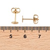 Ion Plating(IP) 304 Stainless Steel Stud Earring Findings STAS-H436-24G-5mm-2