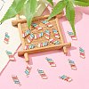 Alloy Enamel Pendants ENAM-YW0002-17-6