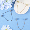Zinc Alloy Hanging Chain Brooches FIND-GF0006-87D-4