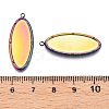 Ion Plating(IP) 304 Stainless Steel Pendant Cabochons Settings STAS-A070-45MC-5