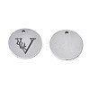 Non-Tarnish 304 Stainless Steel Charms STAS-T059-26P-V-3
