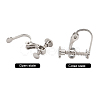 Brass Screw On Clip-on Earring Findings KK-L164-02-7