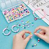 4 Strands 4 Colors Handmade Polymer Clay Beads Strands CLAY-PH0001-55-5