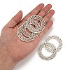 Tibetan Style Alloy Linking Rings TIBE-Q035-055AS-NR-4